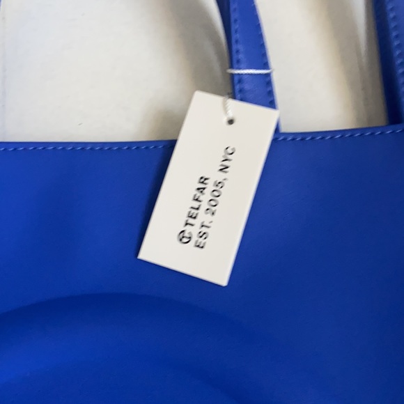 Telfar large shopping bag in cobalt blue. Sold out. Never worn, comes with tag - Picture 2 of 3